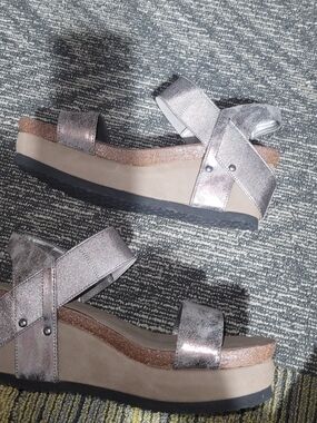 Hocus Pocus Jenny Metallic Platform Sandals